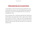 Thăm dinh thự cổ ở Central Park