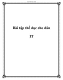 Bài tập thể dục cho dân IT