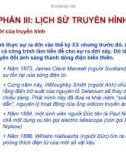 Bài giảng: Lịch sử truyền hình