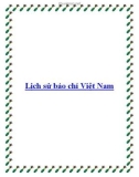 Lịch sử báo chí Việt Nam