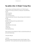 Sự phân chia võ thuật Trung Hoa