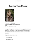 Võ sư Trung quốc - Trương Tam Phong