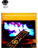 A new framework for local TV in the UK