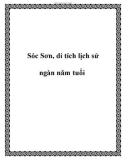 Sóc Sơn, di tích lịch sử ngàn năm tuổi