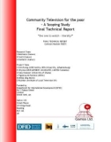 Community Television for the poor – A Scoping Study Final Technical Report