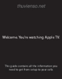 Welcome. You're watching Apple TV.