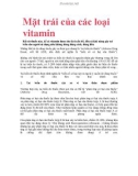 Mặt trái của các loại vitamin