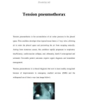 Tension pneumothorax