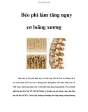 Béo phì làm tăng nguy cơ loãng xương