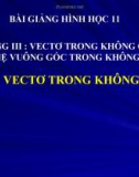 Bài giảng Vectơ trong không gian - Hình học 11 - GV. Trần Thiên