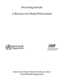 Preventing Suicide A Resource for Media Professionals