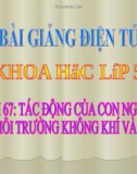 Slide bài Tác động của con người đến môi trường không khí và nước - Khoa học 5 - GV.H.T.Minh