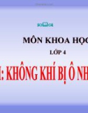 Bài giảng Không khí bị ô nhiễm - Khoa học 4 - GV. N.T.Sỹ