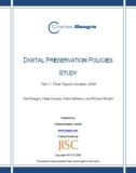 DIGITAL PRESERVATION POLICIES STUDY