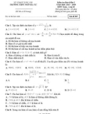 Đề kiểm tra 1 tiết lần 2 môn Đạisố lớp10 năm 2017-2018 - THPT Ngô Gia Tự - Mã đề 007