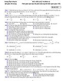 Đề thi thử đại học môn Vật Lý (đề 17) năm 2009