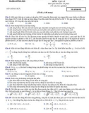 Đề thi thử THPT Quốc gia môn Vật lí lần 2 năm 2018 - Sở GD&ĐT Bà Rịa-Vũng Tàu - Mã đề 001