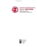 HUMAN DEVELOPMENT REPORT 2007/2008