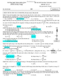 Đề thi thử Đại học môn Vật lí lần 3 năm 2010 - THPT Trần Nhân Tông - Mã đề 142 (Kèm đáp án)