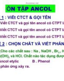 Bài giảng điện tử môn hóa học: bài tập ancol