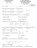 Đề thi học kì 1 môn Toán lớp 12 năm 2021-2022 có đáp án - Trường THPT Chuyên Hùng Vương, Phú Thọ