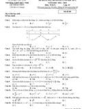 Đề thi học kì 1 môn Toán lớp 12 năm 2021-2022 có đáp án - Trường THPT Đức Thọ, Hà Tĩnh