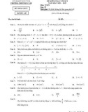 Đề thi học kì 1 môn Toán lớp 12 năm 2021-2022 có đáp án - Trường THPT Duy Tân, Kon Tum