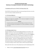 CIVICUS Civil Society Index Summary of conceptual framework and research methodology