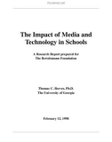 The Impact of Media and Technology in Schools