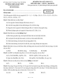 Đề kiểm tra giữa học kì 2 môn Hóa lớp 10 năm 2022-2023 - Trường THPT Lê Qúy Đôn (Mã đề 357)