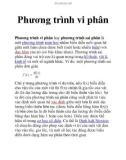 Phương trình vi phân