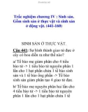 Trắc nghiệm chương: Sinh sản. (441-160)