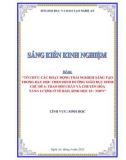 Sáng kiến kinh nghiệm THPT: Tổ chức các hoạt động trải nghiệm sáng tạo trong dạy học theo định hướng giáo dục STEM chủ đề 6: Trao đổi chất và chuyển hóa năng lượng ở tế bào, Sinh học lớp 10-THPT