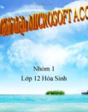 Giới thiệu Micosoft Access - Tin Học 12