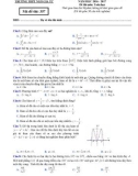 Đề thi KSCL ôn thi THPT Quốc gia môn Toán lớp 12 năm 2016-2017 lần 3 - THTP Ngô Gia Tự - Mã đề 357