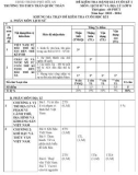 Đề thi học kì 1 môn Lịch sử và Địa lí lớp 8 năm 2023-2024 có đáp án - Trường TH&THCS Trần Quốc Toản, Hội An