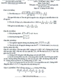 Đề thi khảo sát đội tuyển HSG cấp tỉnh môn Toán lớp 9 năm 2022-2023 (Lần 1) - Phòng GD&ĐT TP. Sầm Sơn