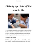 Chiêu tự học ‘thần kỳ' khi mùa thi đến