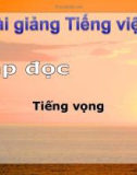 Bài giảng Tập đọc: Tiếng vọng - Tiếng việt 5 - GV.N.T.Hồng