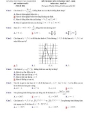 Đề kiểm tra HK 1 môn Toán lớp 12 năm 2017-2018 - Sở GD&ĐT Nam Định