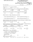 Đề thi học kì 1 môn Toán 12 năm 2017- 2018 có đáp án - Trường THPT Chu Văn An - Mã đề 201