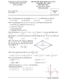 Đề thi thử THPTQG lần 2 năm học 2017-2018 môn Toán - Sở GD&ĐT Hà Tĩnhh - Mã đề 002