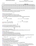 Đề kiểm tra 1 tiết môn Vật lí lớp 10 - THPT An Phước - Mã đề 301