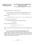 Đề thi khảo sát chất lượng đầu năm có đáp án môn: Toán 12 - Trường THPT chuyên Vinh (Năm học 2012-2013)