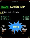 Giáo án điện tử môn Toán lớp 3 - Bài: Luyện tập (Trang 116)