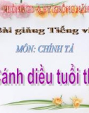 Slide bài Chính tả: Cánh diều tuổi thơ, phân biệt tr/ch - Tiếng việt 4 - GV.Lâm Ngọc Hoa