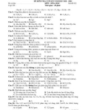 Đề thi học kì 1 môn Hóa học lớp 11 năm 2021-2022 - Trường THPT Chế Lan Viên (Mã đề 002)