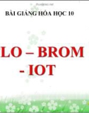 Bài giảng Hóa học 10 bài 25: Flo – Brom – Iot