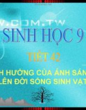 BÀI GIẢNG SINH HỌC 9: TIẾT 42