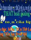 Giáo án điện tử tiểu học: Hội giảng toán lớp 2